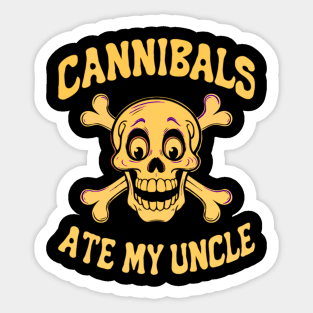 Cannibals ate my uncle quote by Biden Sticker